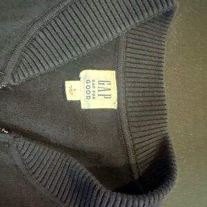 GAP Men's Charcoal Zip-Up Sweater